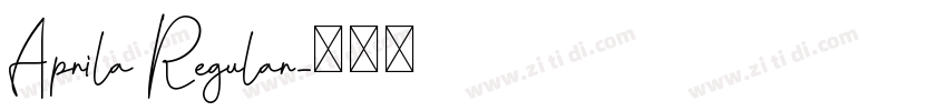 Aprila Regular字体转换